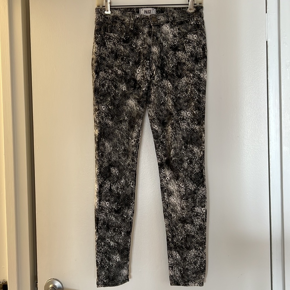 Paige print jeans size 28